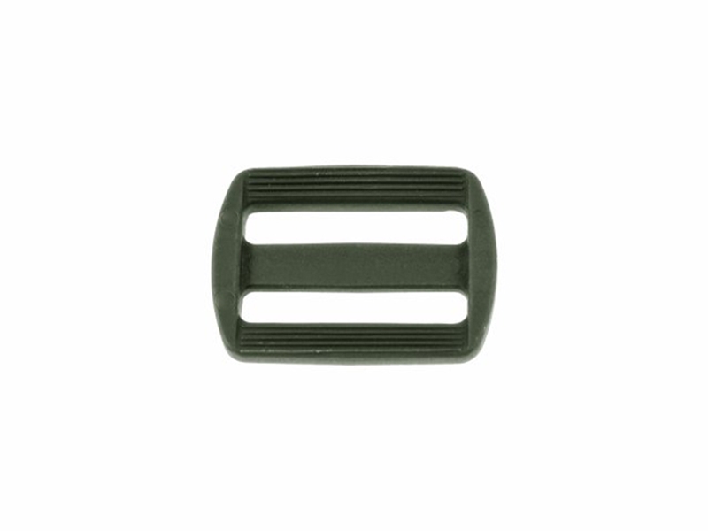 Plastic slide buckle 30/16 mm Ignacy olive 100  pcs