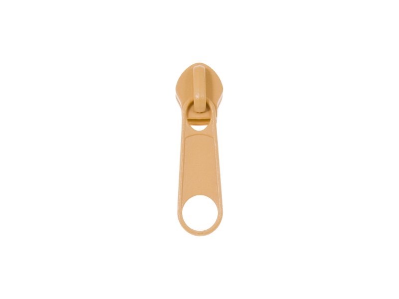 SLIDER FOR NYLON ZIPPER TAPES 5 NON LOCK YELLOW 100/500 PCS