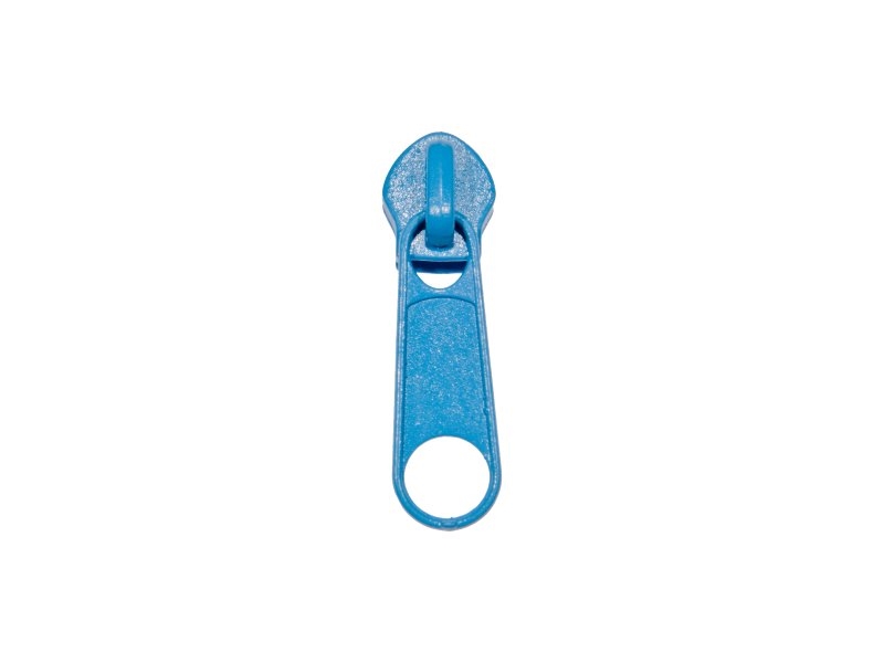 SLIDER FOR NYLON ZIPPER TAPES 5 NON LOCK BLUE 100/500 PCS