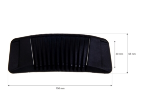 Naramiennik plastikowy 40/150 mm czarny