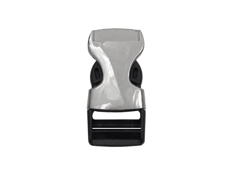 Plastic buckle 20 mm bogna black + nickel 100 pcs