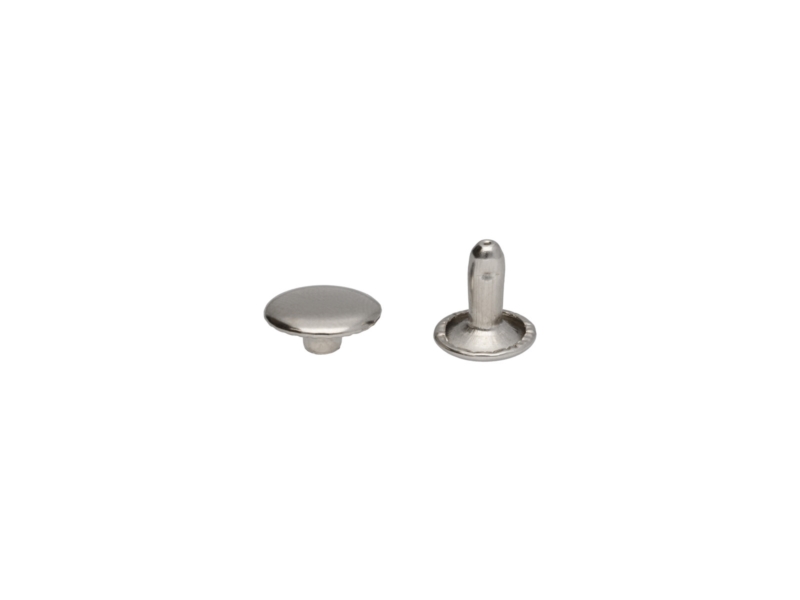 METAL   RIVET TWO-SIDED LUX 10/3/9 MM NICKEL