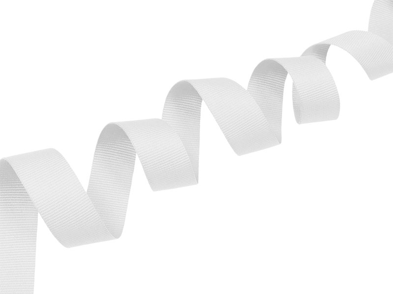 Polyester twill tape 20   mm white (501)