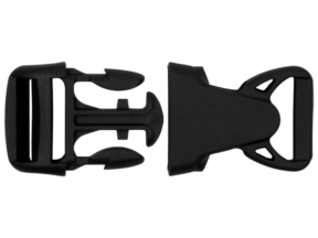 Klamra plastikowa 25x63 mm Olga czarna
