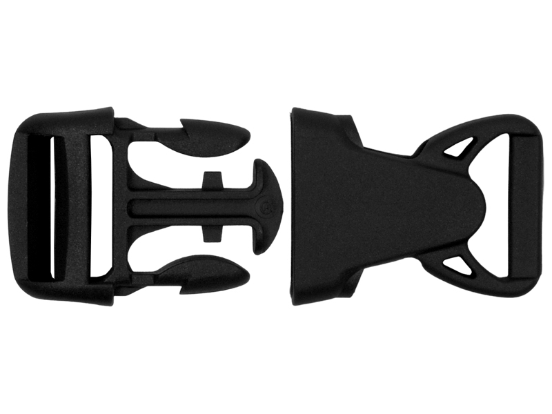 Klamra plastikowa 25x63 mm Olga czarna