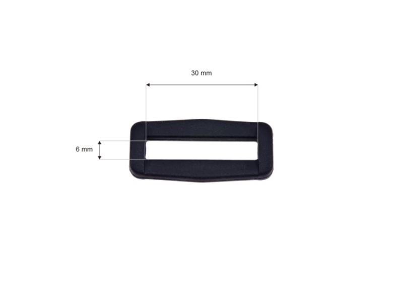 Plastic frame 30 mm wanda black 100 pcs