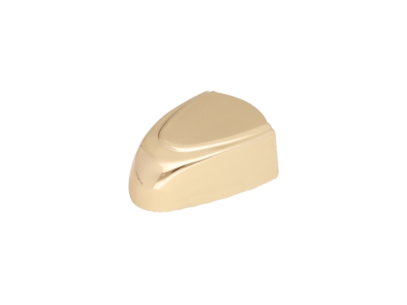 Metal fitting for zip tape glossy gold 100 pcs