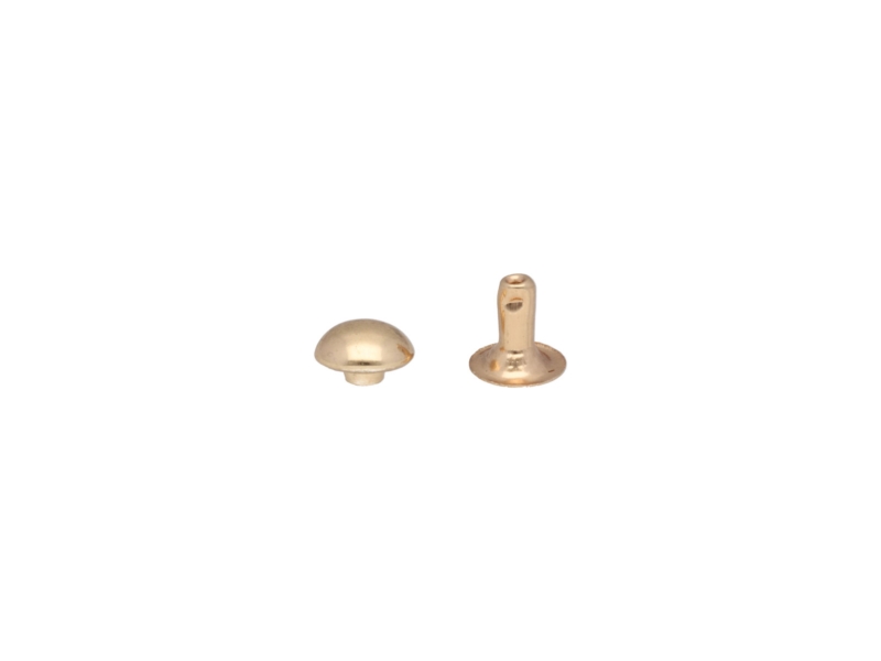METAL  RIVET BALL HEAD ONE-SIDED 8/3/8 MM LIGHT GOLD 1000 PCS