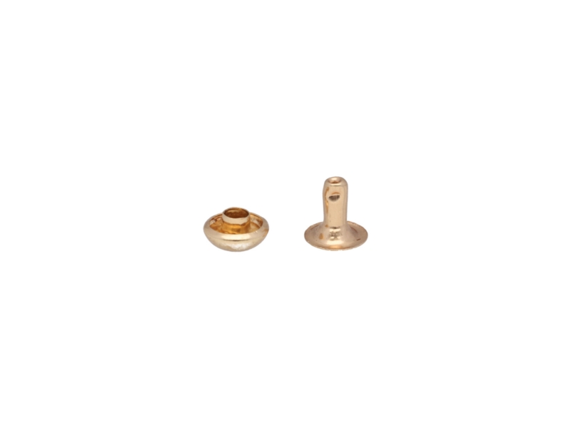 METAL  RIVET BALL HEAD ONE-SIDED 8/3/8 MM LIGHT GOLD 1000 PCS