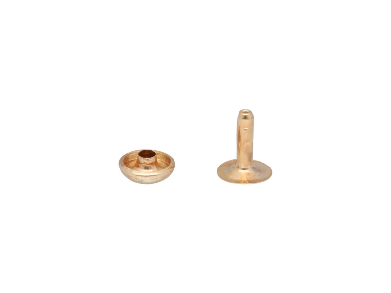 METAL   RIVET BALL HEAD ONE-SIDED 10/3/12 MM LIGHT GOLD 1000 PCS