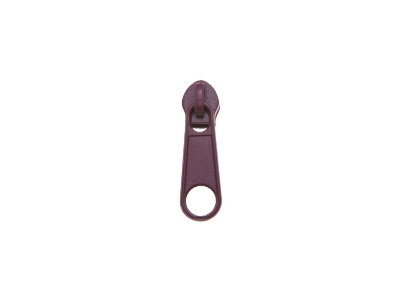 SLIDER FOR NYLON ZIPPER TAPES WITH  CORD 3 NON LOCK MAROON 100/500 PCS