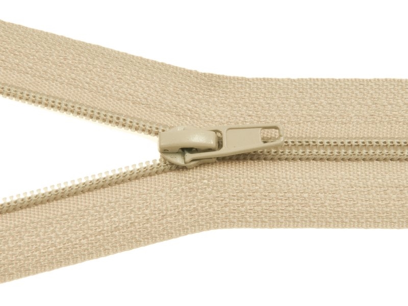 SLIDER FOR NYLON ZIPPER TAPES WITH  CORD 3 AUTO LOCK BEIGE 500 PCS