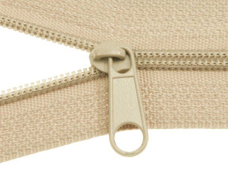 SLIDER FOR NYLON ZIPPER TAPES WITH CORD 3 NON LOCK BEIGE 100/500 PCS