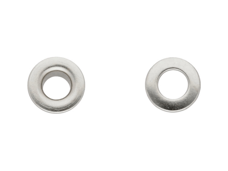 Nierdzewne oczko metalowe wzmocnione  8/17/7.5 mm nikiel