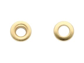 Nierdzewne oczko metalowe wzmocnione  8/17/7.5 mm złoto