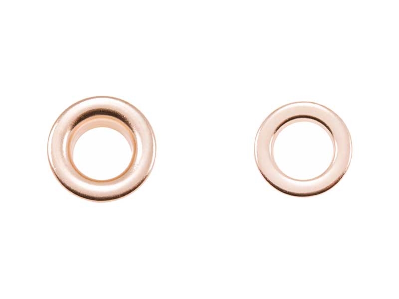 STAINLESS  METAL EYELET WITH GROMMET 9,5/21/7 MM GOLD 100 PCS