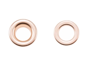 Nierdzewne oczko metalowe wzmocnione 13,5/25/8,5 mm złoto