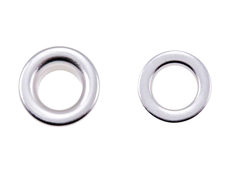 ROSTFREI  ÖSE AUS METALL MIT UNTERLEGSCHEIBE 15,5/28/9,5 MM NICKEL 100 ST.