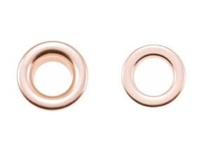 Nierdzewne oczko metalowe wzmocnione 15,5/28/9,5 mm złoto
