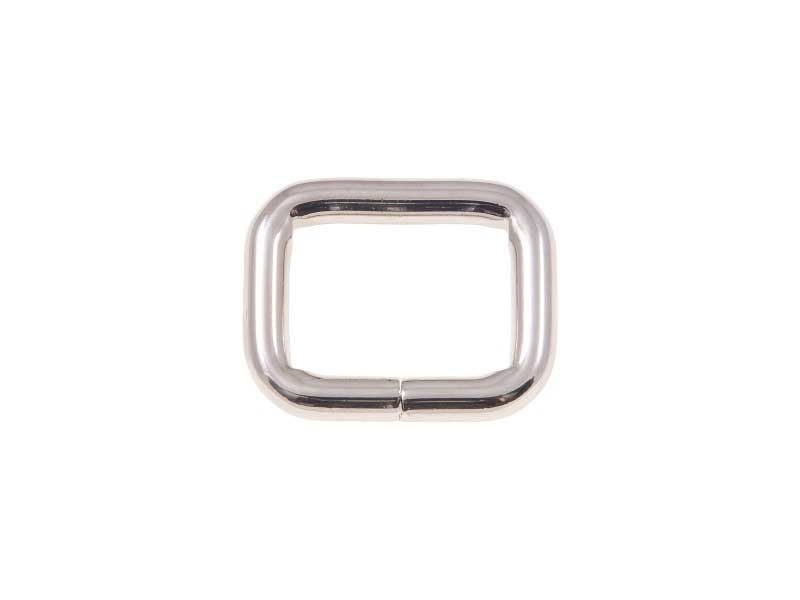 EXTRA GLANZ RAHMEN  AUS METALL  28/20/6 MM NICKELGLANZ  DRAHT 10 ST.
