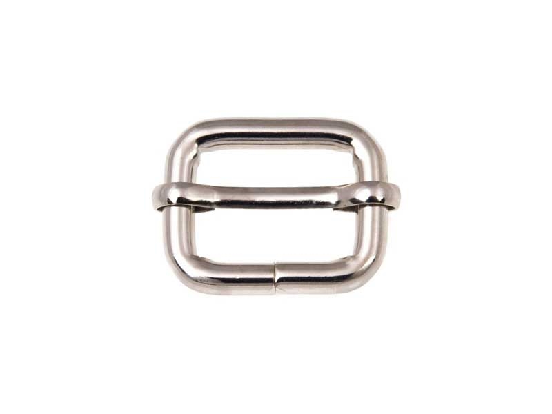 EXTRA GLANZ METALLSCHIEBER  28/20/6 MM NICKELGLANZ  DRAHT 1 ST.