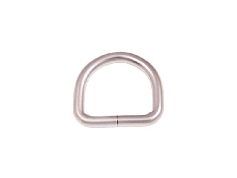 EXTRA MATT METAL D-RING 27/25/5 MM MATT NICKEL WIRE 1  PCS