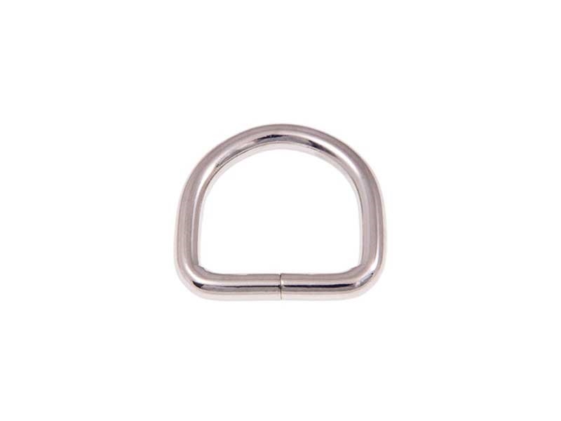 EXTRA GLANZ HALBRING AUS METALL 26/25/5 MM NICKELGLANZ   DRAHT 1 ST.