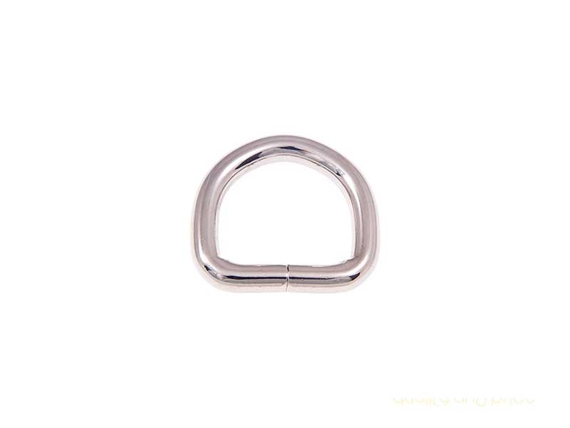 EXTRA GLANZ HALBRING AUS METALL 22/20/5 MM NICKELGLANZ  DRAHT 1  ST.