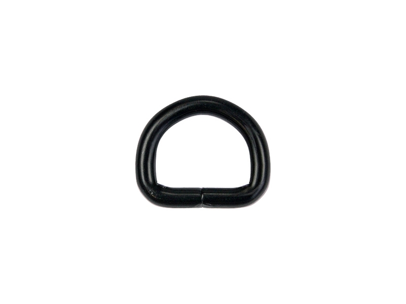 Półkole metalowe 22/20/5 mm czarny mat drut