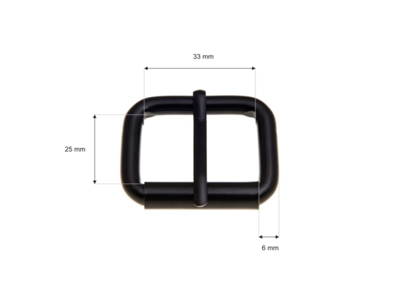 EXTRA MAT KOVOVÉ SEDLÁŘSKÉ SVORKY JEDNA PŘÍCHYTKA 33/25/6 MM ČERNÝ MAT DRÁT 1 KS