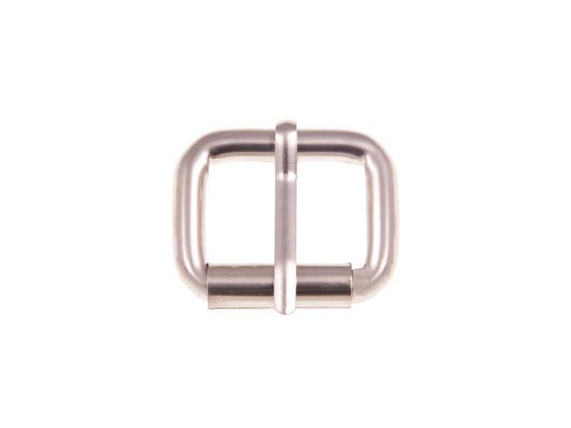EXTRA MATT METAL ROLLER BUCKLE SINGLE 27/20/6 MM  MATT NICKEL WIRE 1 PCS