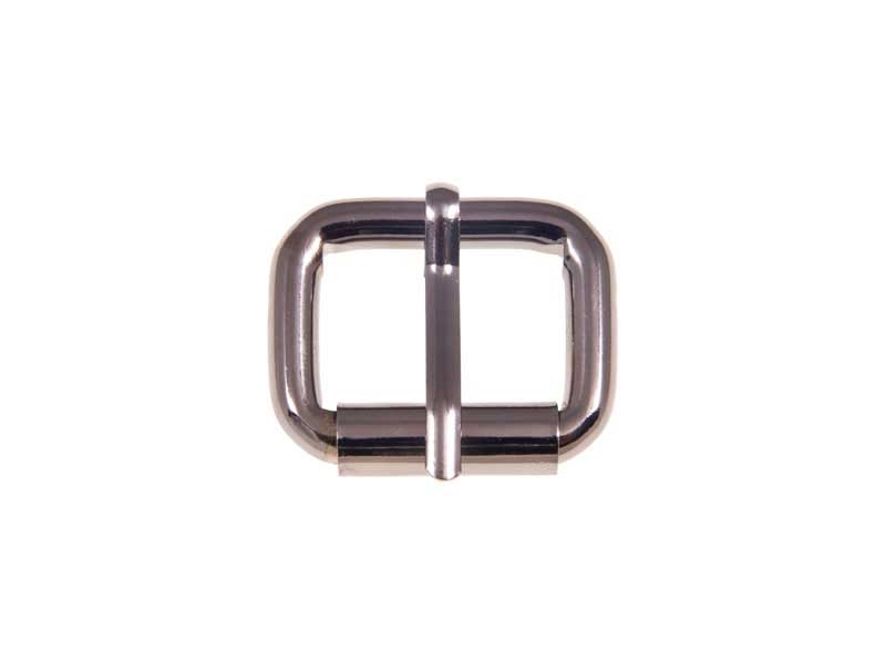 EXTRA METAL ROLLER BUCKLE SINGLE 27/20/6 MM BLACK NICKEL WIRE 1 PCS