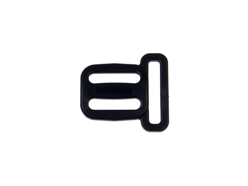 Plastic slide buckle 20/25 mm ernest black (0324-8800) 100 pcs
