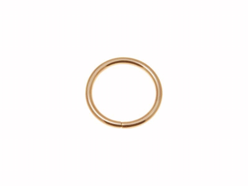 METALLRING 25/3  MM LICHT GOLD  DRAHT 100   ST.