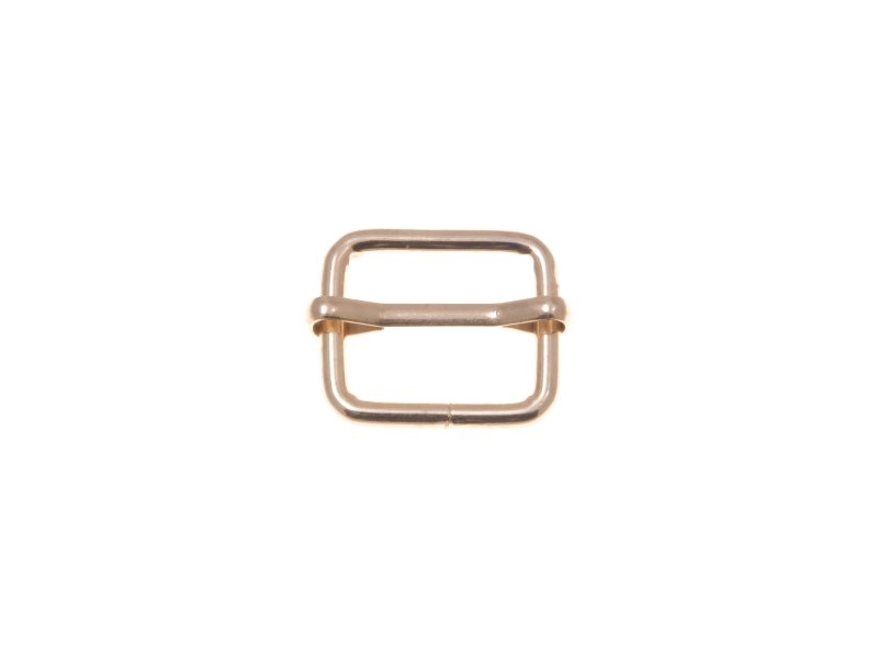 METALLSCHIEBER  20/17/3 MM LICHT GOLD DRAHT 100   ST.