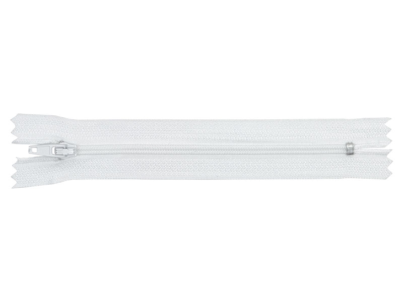 SPIRÁLOVÝ ZIP ŠÍŘE 3 AUTO LOCK  NEDĚLITELNÝ 60 CM BÍLÝ 501 50 KS