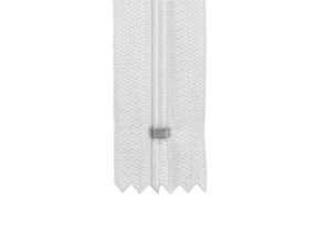 Spiral zip 3 non-separable auto lock 60 cm (501) white