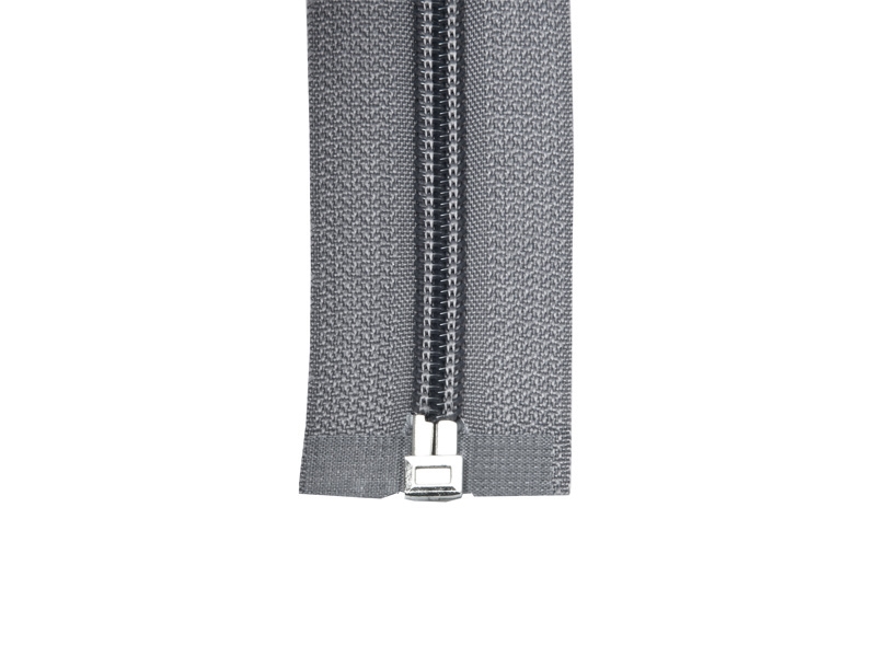 NYLON READY ZIPPER 5 AUTO LOCK OPEN END 45 CM (134) GREY 50 PCS