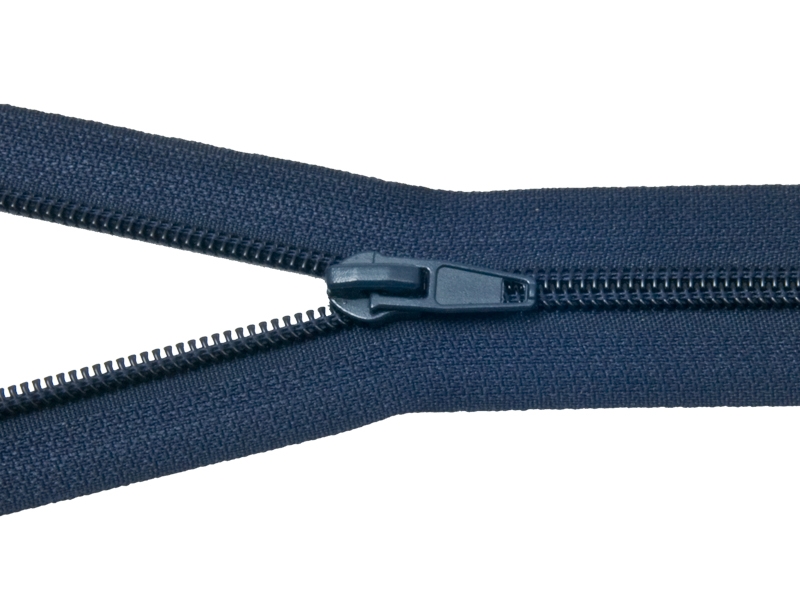 NYLON READY ZIPPER 5 AUTO LOCK OPEN END 85 CM (919) NAVY BLUE 50 PCS
