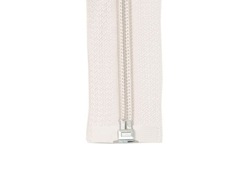 NYLON READY ZIPPER 5  AUTO LOCK CLOSE END 16 CM (031) LIGHT BEIGE 50 PCS