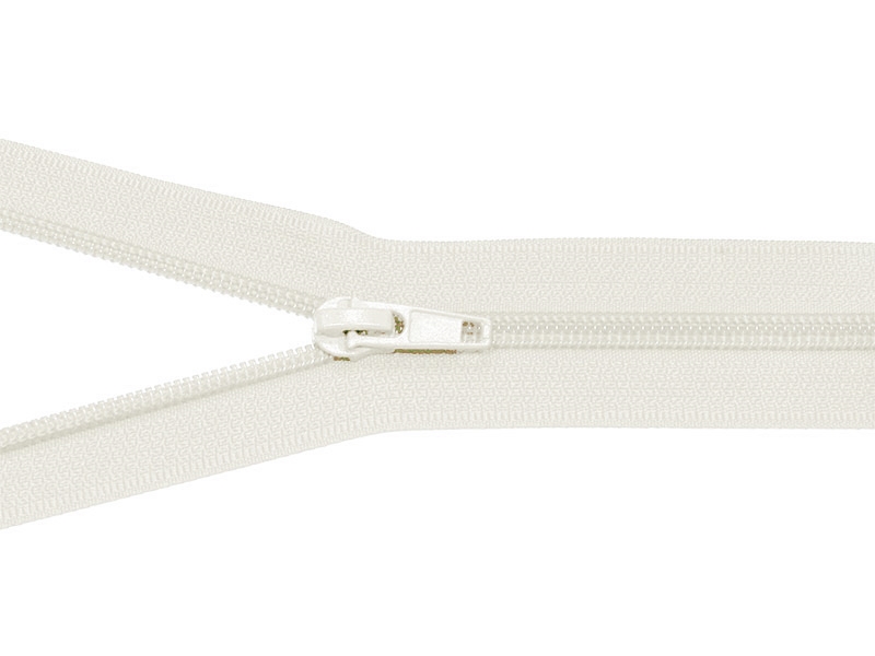 NYLON READY ZIPPER 5  AUTO LOCK OPEN END 70 CM (031) LIGHT BEIGE 50 PCS