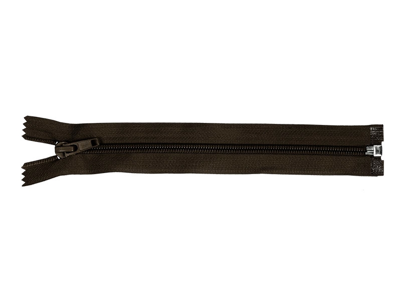 SPIRALREIßVERSCHLUSS 5 AUTO LOCK TEILBAR 70 CM (141) DUNKELBRAUN 50 ST.