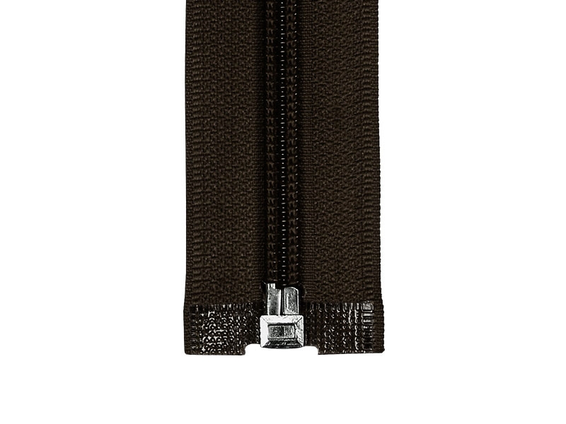 SPIRALREIßVERSCHLUSS 5 AUTO LOCK TEILBAR 70 CM (141) DUNKELBRAUN 50 ST.