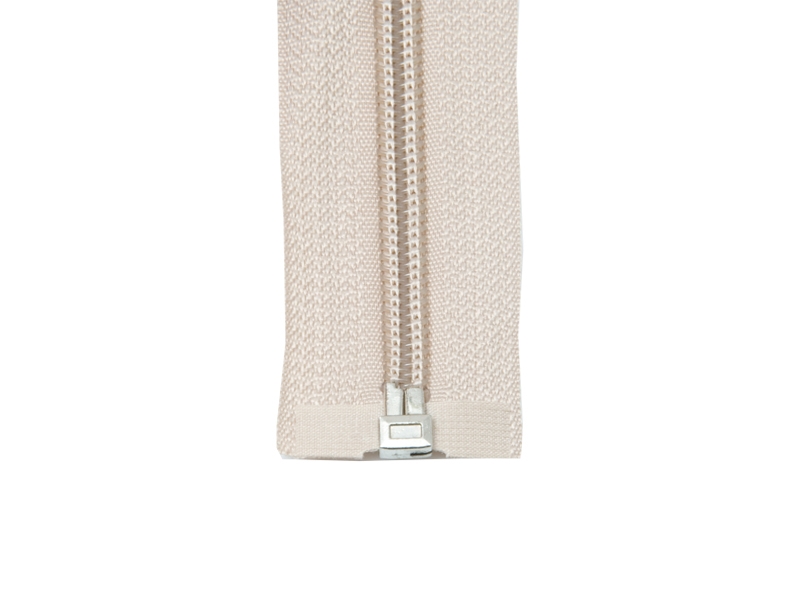 SPIRALREIßVERSCHLUSS 5 AUTO  LOCK TEILBAR 40 CM (101)  HELLBEIGE 50 ST.