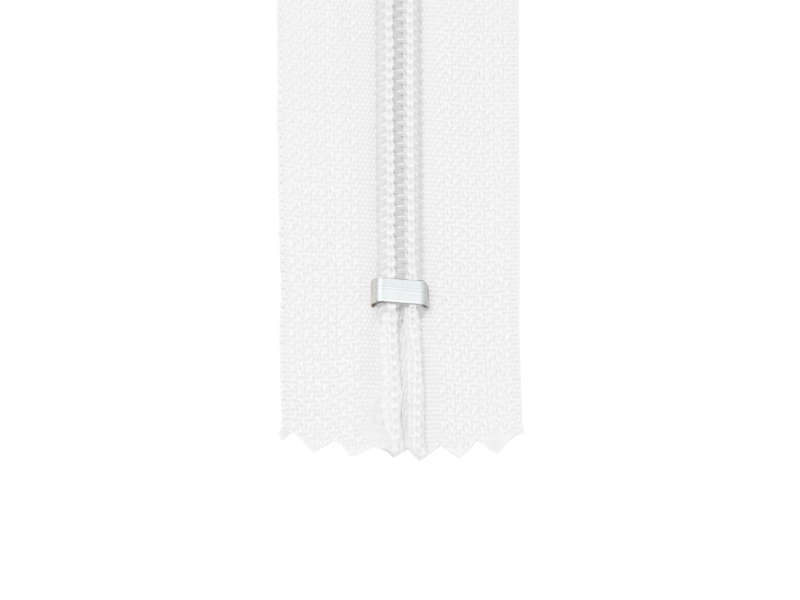 SPIRALREIßVERSCHLUSS 5 AUTO LOCK NICHT TEILBAR 18 CM WEIß 501 50 ST.