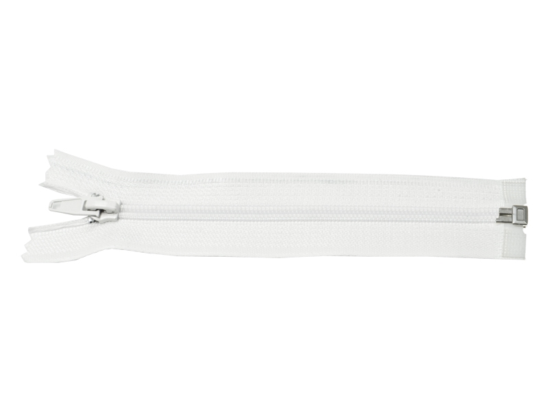 SPIRALREIßVERSCHLUSS 5 AUTO LOCK TEILBAR 40 CM (501) WEIß 50 ST.