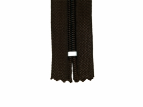 Spiral zip 5 non-separating auto lock 18 cm (141) dark brown