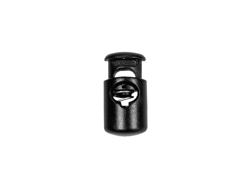 Plastic string stopper 4/5 mm (305-3005) single kornel černý 100 ks