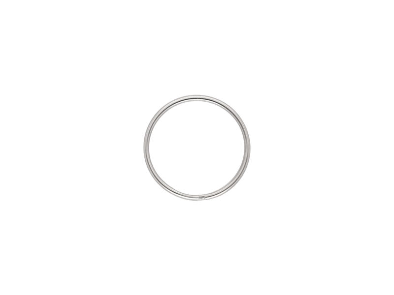 Kółko metalowe 25/1,5 mm nikiel spiralne