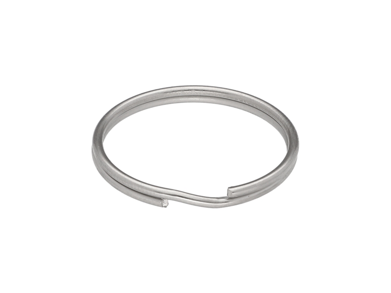 Kółko metalowe 25/1,5 mm nikiel spiralne